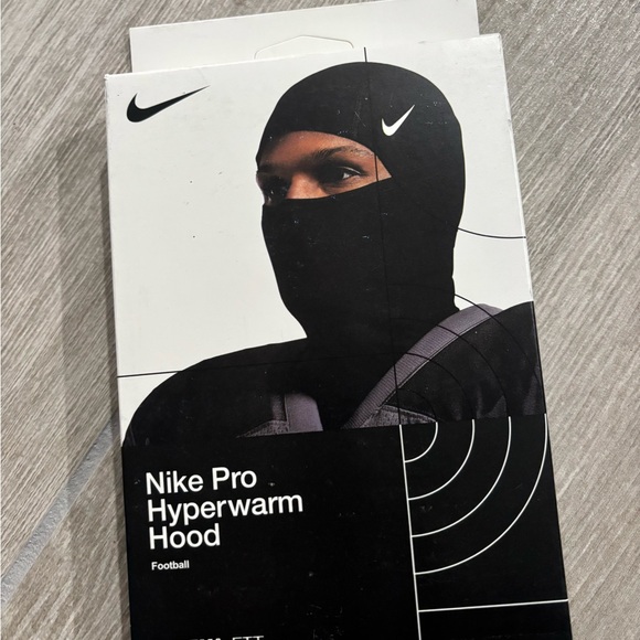 New! Nike Pro Therma-Fit Hyperwarm Hood Ski Mask Black Color - Picture 5 of 6